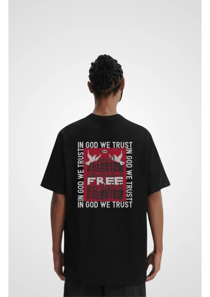 Kelebek Kadın Pamuklu Baskılı Tişört – Oversıze Kalıp – 1. Sınıf Kaliteli Kumaş