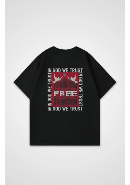 Kelebek Kadın Pamuklu Baskılı Tişört – Oversıze Kalıp – 1. Sınıf Kaliteli Kumaş fiyatları