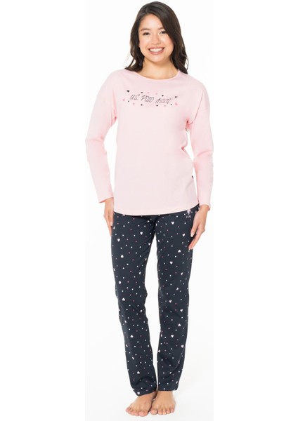 Kadın Ev Giyim Pijama Takım, Mevsimlik, %100 Pamuk