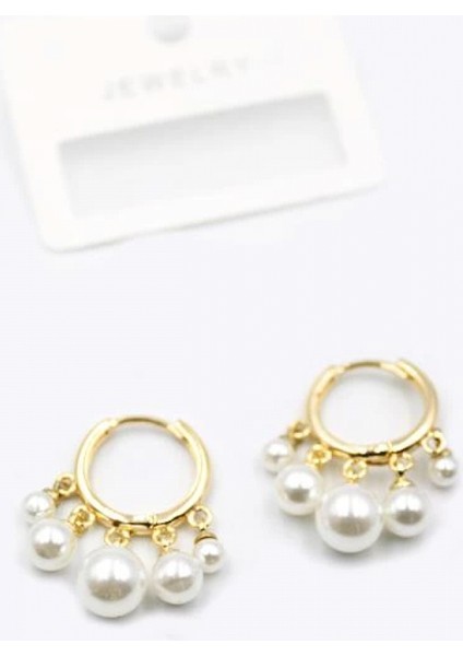 Inci Sallantılı Shakira Küpe - Altın