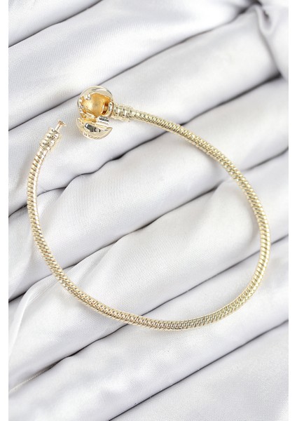 Pirinç Charm Topcuk Model Gold Renk Kadın Bileklik - TJ-BB7807 fiyatları