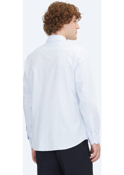 Mavi Regular Fit Dokuma Klasik %100 Pamuk Gömlek