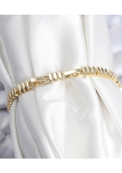 Çelik Vip Serisi 14K Görünümlü Şık Bileklik fiyatları