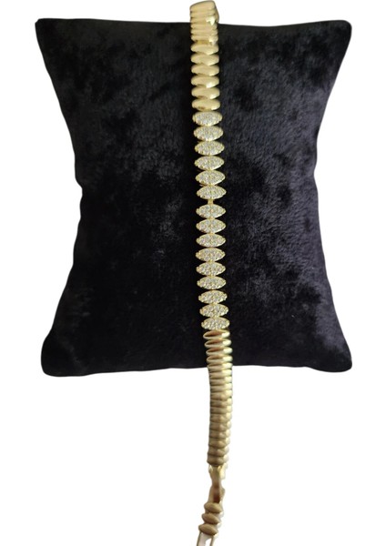 Çelik Vip Serisi 14K Görünümlü Şık Bileklik fırsatları