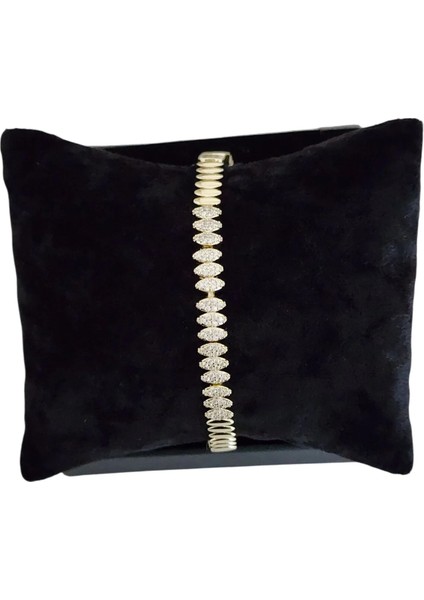 Çelik Vip Serisi 14K Görünümlü Şık Bileklik indirimleri