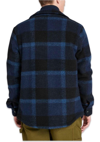 TB0A44HB Wool Blend Shacket Jacket Lacivert Erkek Gömlek fiyatları