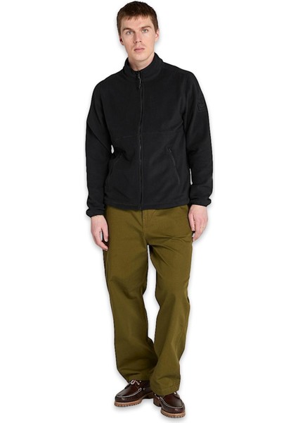 TB0A6HM3 Full Zip Polar Fleece Jacket Siyah Erkek Mont modelleri