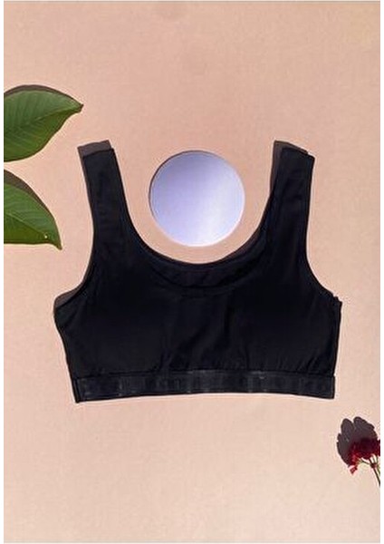 2 Adet Pedli Kalın Ip Askılı Pamuklu Siyah ve Beyaz Renk Kadın Büstiyer modelleri