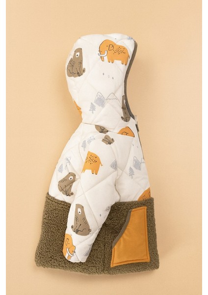 Sevimli Ayı ve Fil Desenli,kapüşonlu ,içi Yumuşak Kürk Astarlı, Cepli, Su Geçirmez,çocuk Kışlık Mont fiyatları