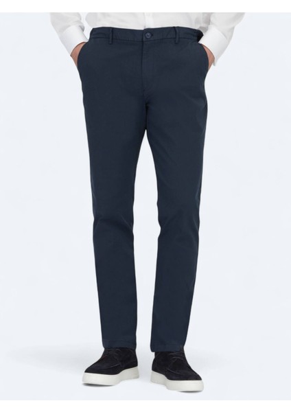 Lacivert Dokuma Jogging Fit Casual Pamuk Karışımlı Pantolon fiyatları