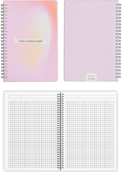 A5 Spiralli Okul Defteri 120 Sayfa 4’lü Set, 2 Çizgili - 2 Kareli Defter, Notebook, Ders Programlı fiyatları