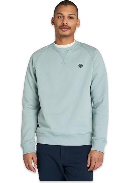 TB0A2BNK Ls Exeter River Basic Brushed Açık Mavi Erkek Sweatshirt
