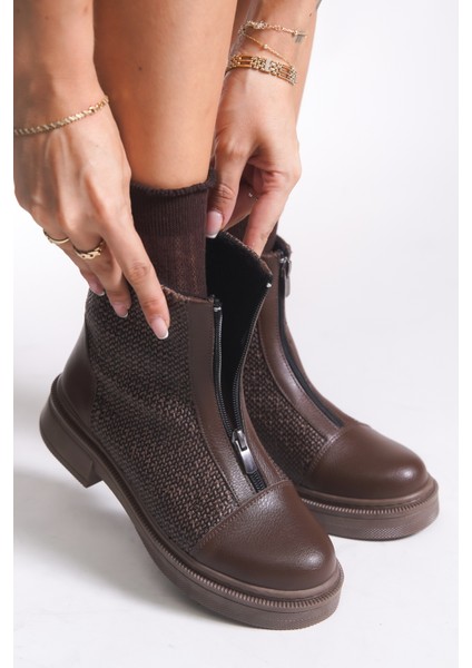 Evelxaris Kadın Önden Fermuarlı Bot 001209