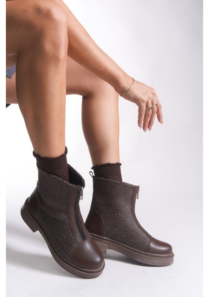 Evelxaris Kadın Önden Fermuarlı Bot 001209 modelleri