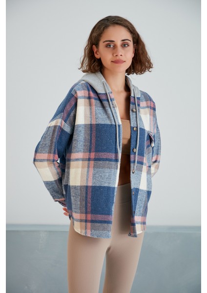 Kadın Çok Renkli Soft Mavi Oduncu Oversize Ceket Gömlek fiyatları