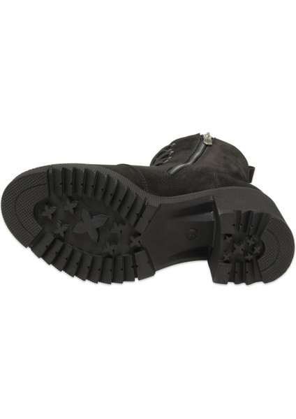 D25KB-1705 Günlük Topuklu Siyah Kadın Bot indirimleri