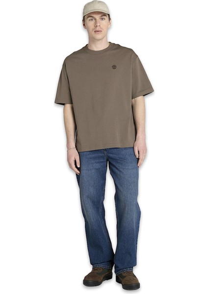TB0A6GH3 Dunstan River Sleeve Tee Kahverengi Erkek T-Shirt fırsatları