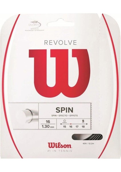 Revolve Spin 1,30 Mm. Tekli Raket Kordajı 12,2 Metre Siyah WRZ946800