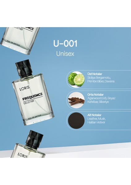 U-001 Frequence Unisex Parfüm 50 ml fiyatları