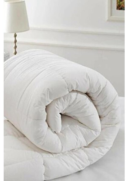 Doğal Yün El Sırıması Tek Kişilik Sırıtma Yün Yorgan Beyaz