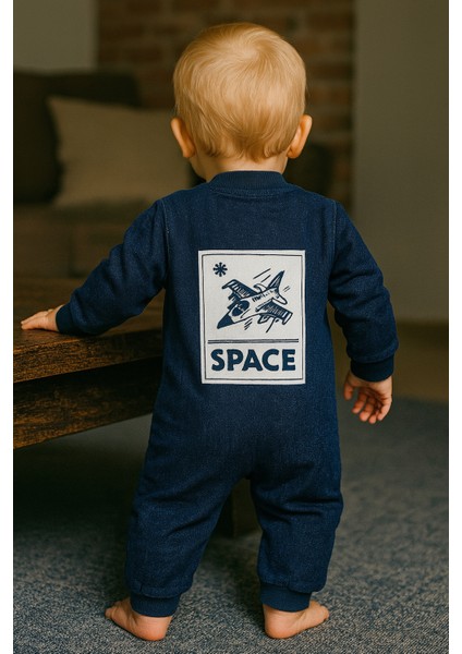 Bebek Unisex Pamuklu Space Dream Kot Tulum fiyatları