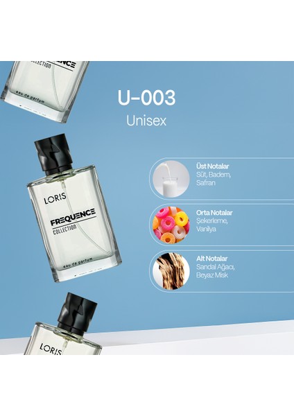 U-003 Frequence Unisex Parfüm 50 ml fiyatları