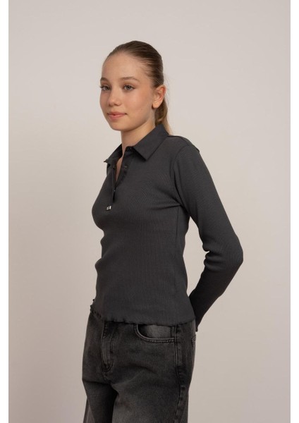 Kız Çocuk 7823 Kaşkorse Polo Yaka Bluz fiyatları