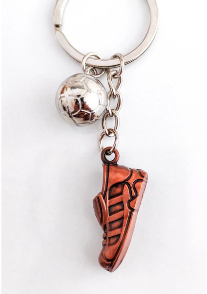 Futbol Topu ve Spor Ayakkabı Metal Anahtarlık