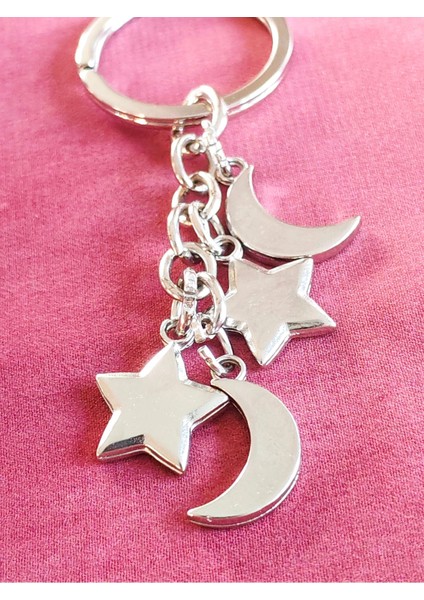 Ay ve Yıldızlardan Oluşan Metal Anahtarlık indirimleri