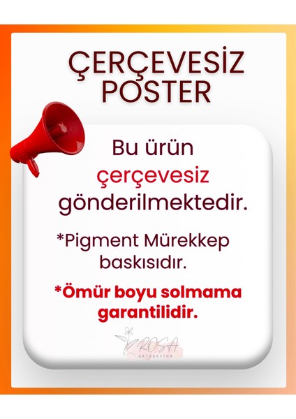 Çerçevesiz Poster Palmiye Yaprağı Temalı Dijital Baskı Poster, Sarı Renk, Ev, Ofis, Salon modelleri