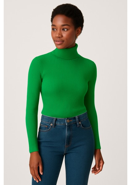 Premium Balıkçı Yaka Kaşkorse Şardonlu Slimfit Boğazlı Kazak-Uzun Kollu Dar Body fırsatları