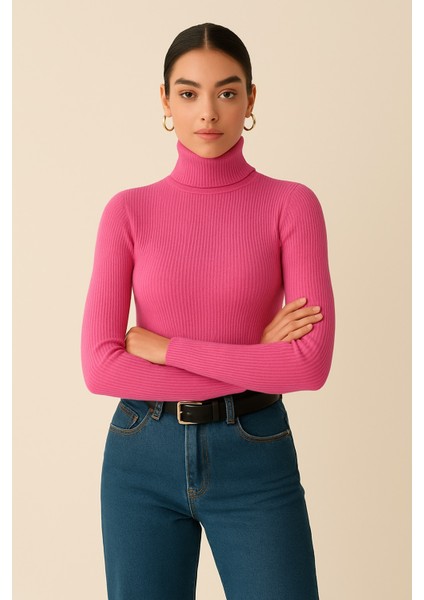 Premium Balıkçı Yaka Kaşkorse Şardonlu Slimfit Boğazlı Kazak-Uzun Kollu Dar Body indirimleri