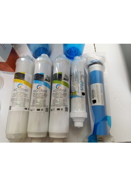 Su Arıtma 5'li Acrobat Inline Filtre Seti (Dirsek Hediyeli)