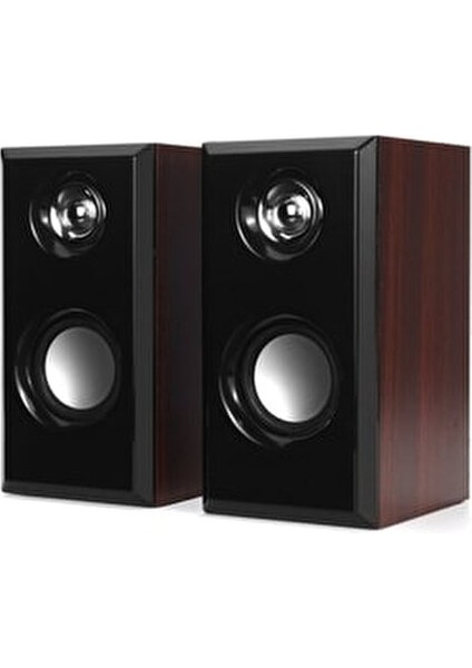 C-8003 USB Ahşap Desen Pc Hoparlör Subwoofer Ses Sistemi