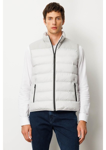 Erkek Kapitone Şişme Yelek Taş