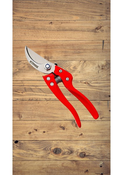 Budama Makası Döküm Gövde Kırmızı Elektrostatik Boyalı Rtrmax