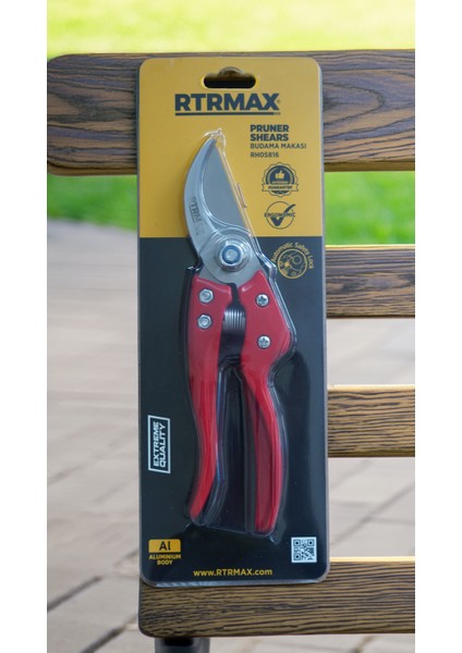 Budama Makası Döküm Gövde Kırmızı Elektrostatik Boyalı Rtrmax fırsatları