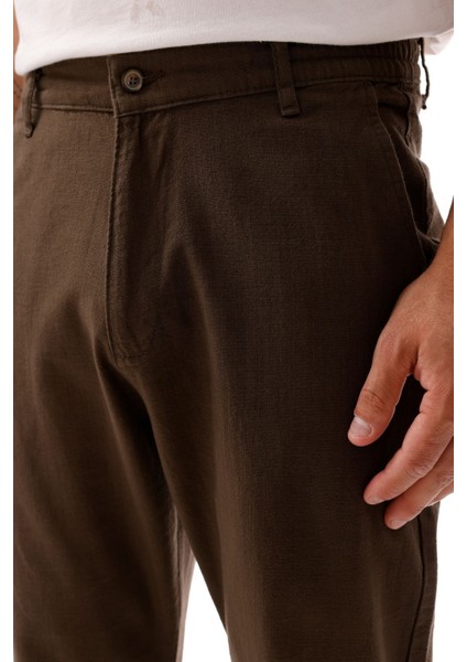 Erkek Keten Pantolon – Nefes Alabilir, Rahat Kesim Günlük Giyim -Geniş Beden Aralığı-