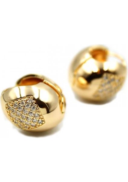 Taşlı Top Küpe - Altın fiyatları