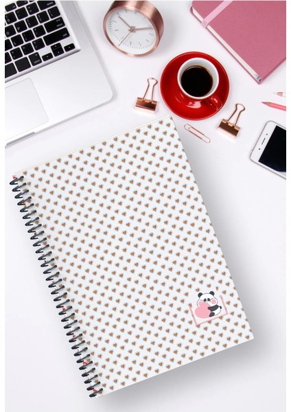 A5 Boyut Kalın Karton Kapak Spiralli 96 Sayfa Çizgili Okul Defteri / Ikonik Seri Koleksiyonu