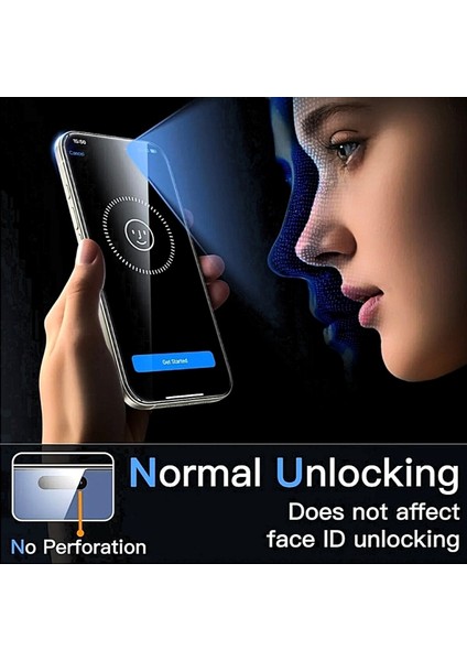 iPhone 17 Pro Yüksek Kalite Kolay Uygulama Aparatlı Ekran Koruyucu 5d Tam Kaplayan Temperli Cam