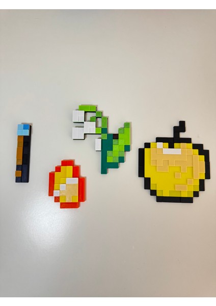 Minecraft Kılıç Ek Item Seti 10LU Paket (Redstone-Torch-Gold Apple-Potion-Diamond-Stand) modelleri