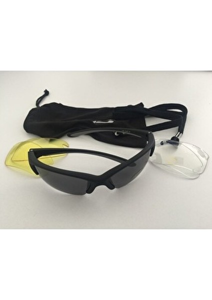 Fidschi Gözlük 3 Camlı Siyah Yumuşak Flex Çerçeve ile UV Koruma 100% Yaz Mevsimi İçin fırsatları