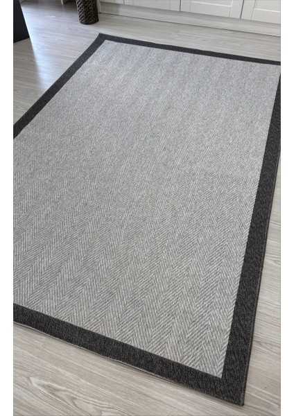 Sisal Gri Salon Halısı Leke Tutmaz Tozumaz Mutfak Halısı Jüt Halı Modelleri