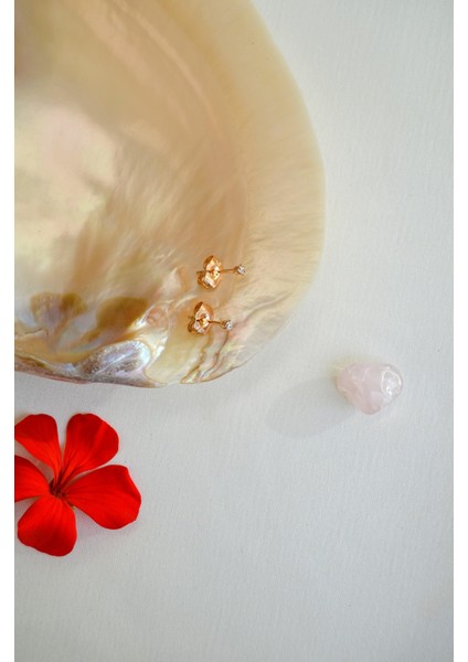 Sacce Scarves&Accessories Zirkon Taşlı 2 mm Tektaş Küpe