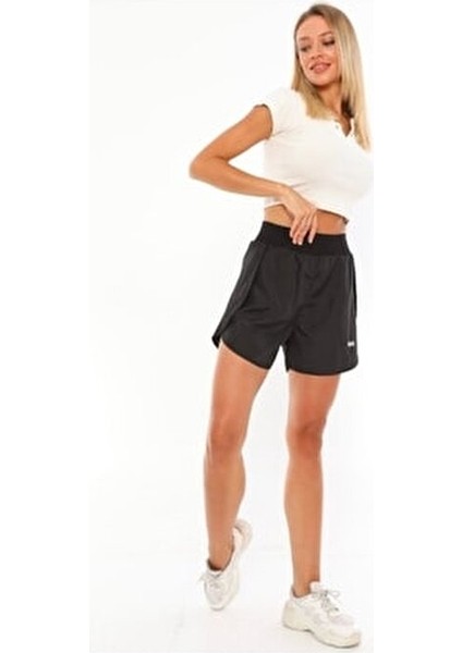 Run Sporcu Taytlı Şort Kadınlar İçin Düz Desenli Rahat Fit Yazlık Tasarım modelleri