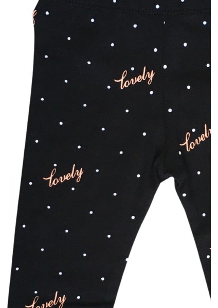 Kız Bebek Uzun Tayt Likralı Desenli 3'lü Tayt Seti