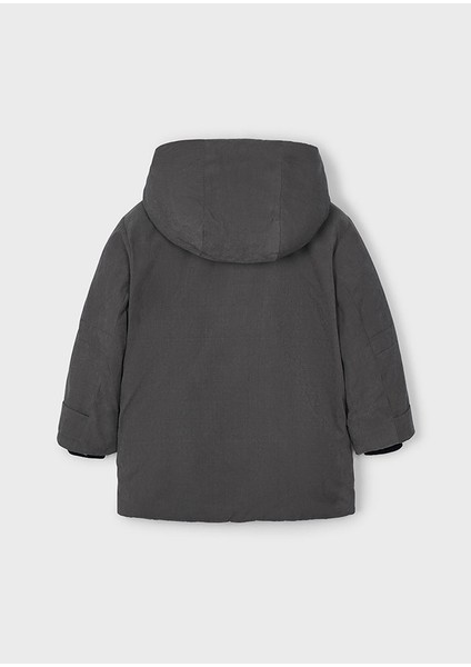 Erkek Çocuk Mont (4-10 Yaş) – Antrasit Renk, Su Itici, Rüzgar Geçirmez, Polarlı Kapüşonlu Mont indirimleri