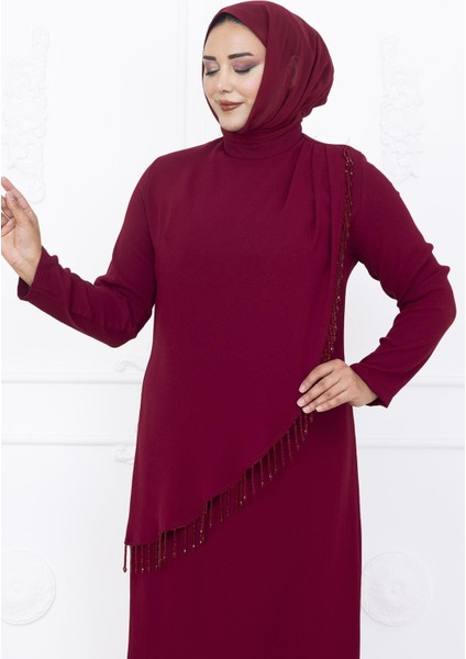 Melek Abiye Elbise Bordo fiyatları