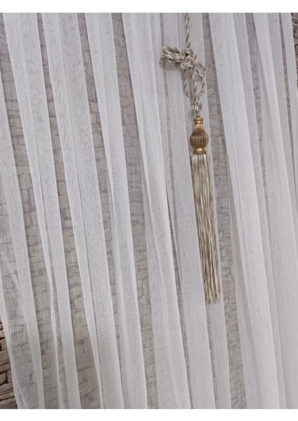 Şantuk Tül Perde Ağır Gremajlı Ütü Istemez Kırışmaz 1/3 Pileli indirimleri